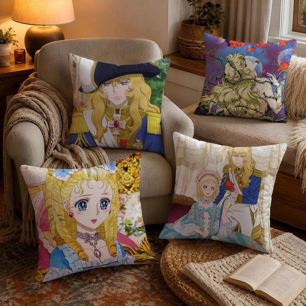 Versailles Home Textiles - Sarung Bantal Anime Vintage The R-Rose