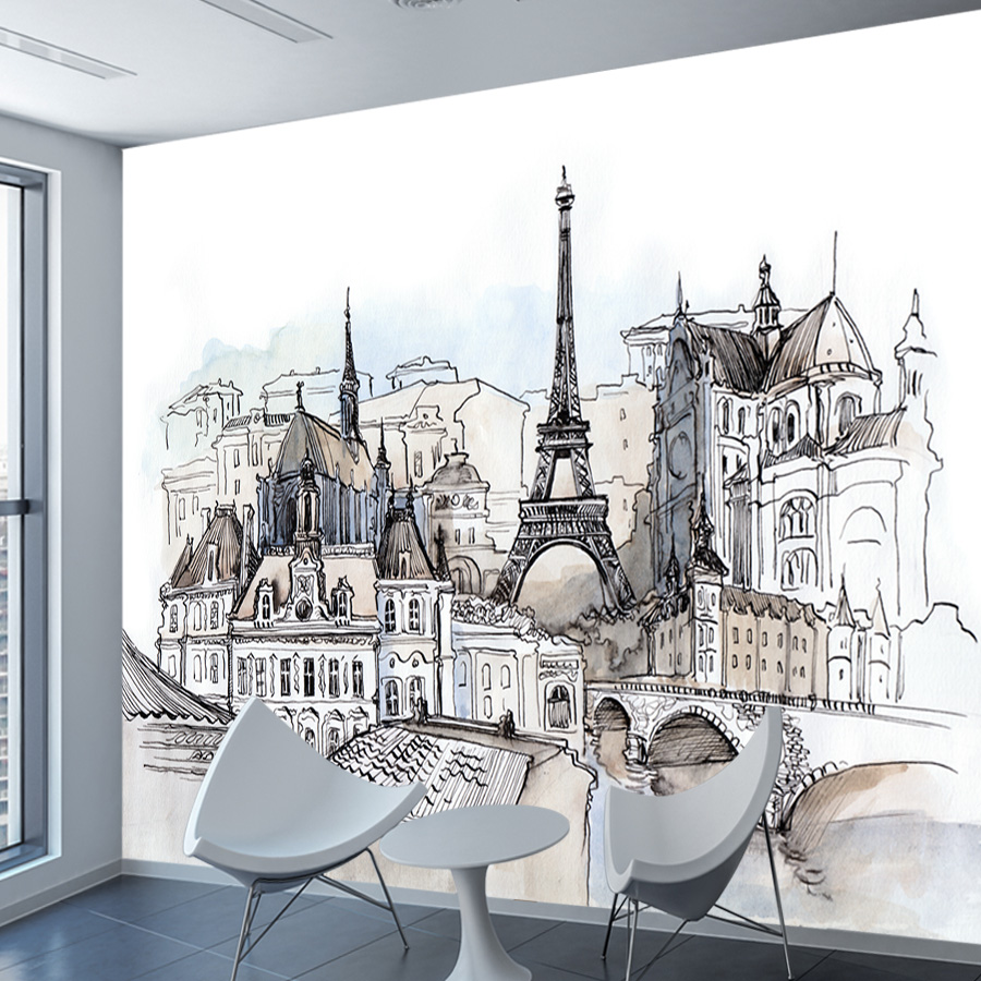 Home Textiles City - Wallpaper PVC Modern Tempel Sendiri untuk