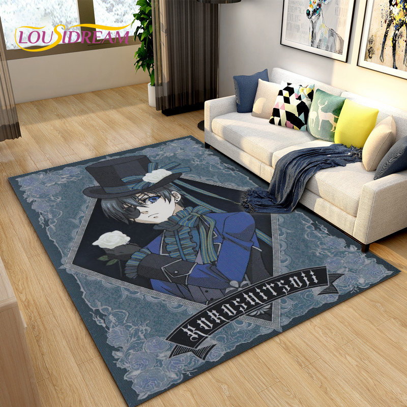Home Textiles Rug - Black Butler Anime Area kartun karpet,