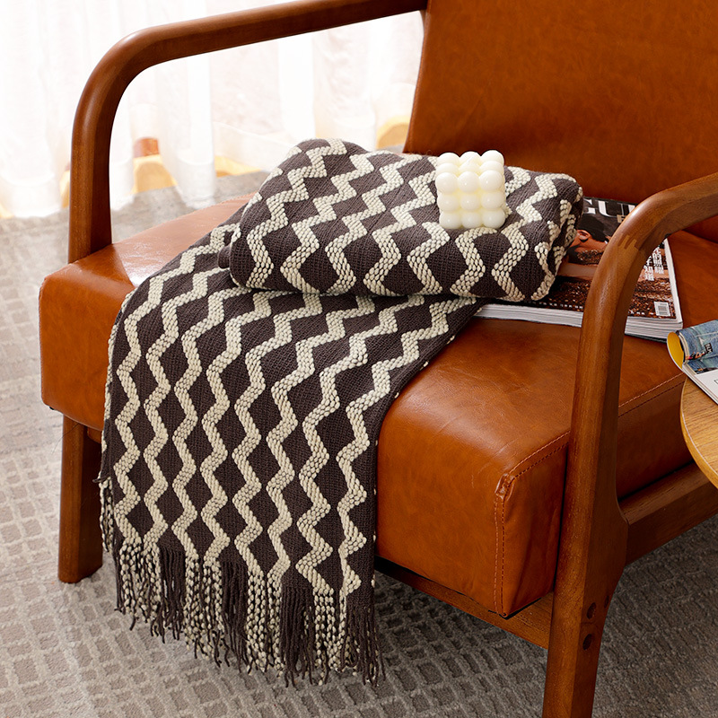 Throw Blanket Chunky Knit - Selimut Rajut Abu-abu 50x60 inci dengan