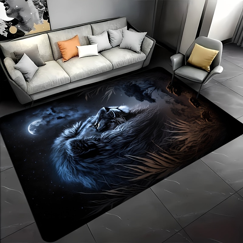 Home Textiles Rug - Karpet Lantai Singa Malam Berbintang -