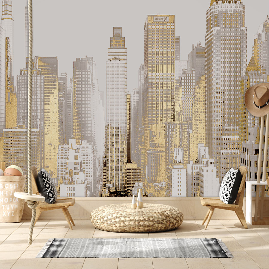 Home Textiles City - Wallpaper Modern Tempel Sendiri untuk Ruang