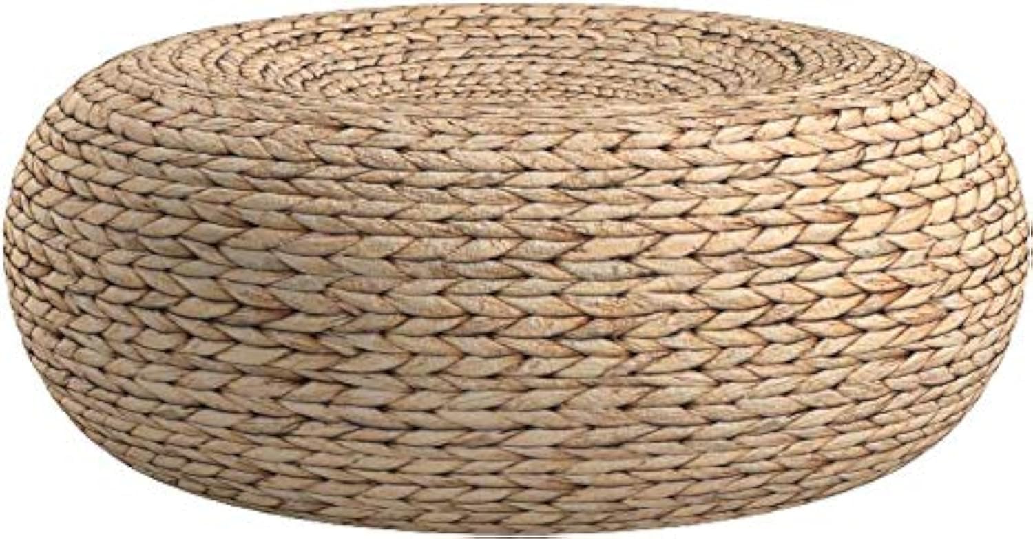 Floor Cushion Pouf - Bantal Lantai Bulat Anyaman Jerami Buatan