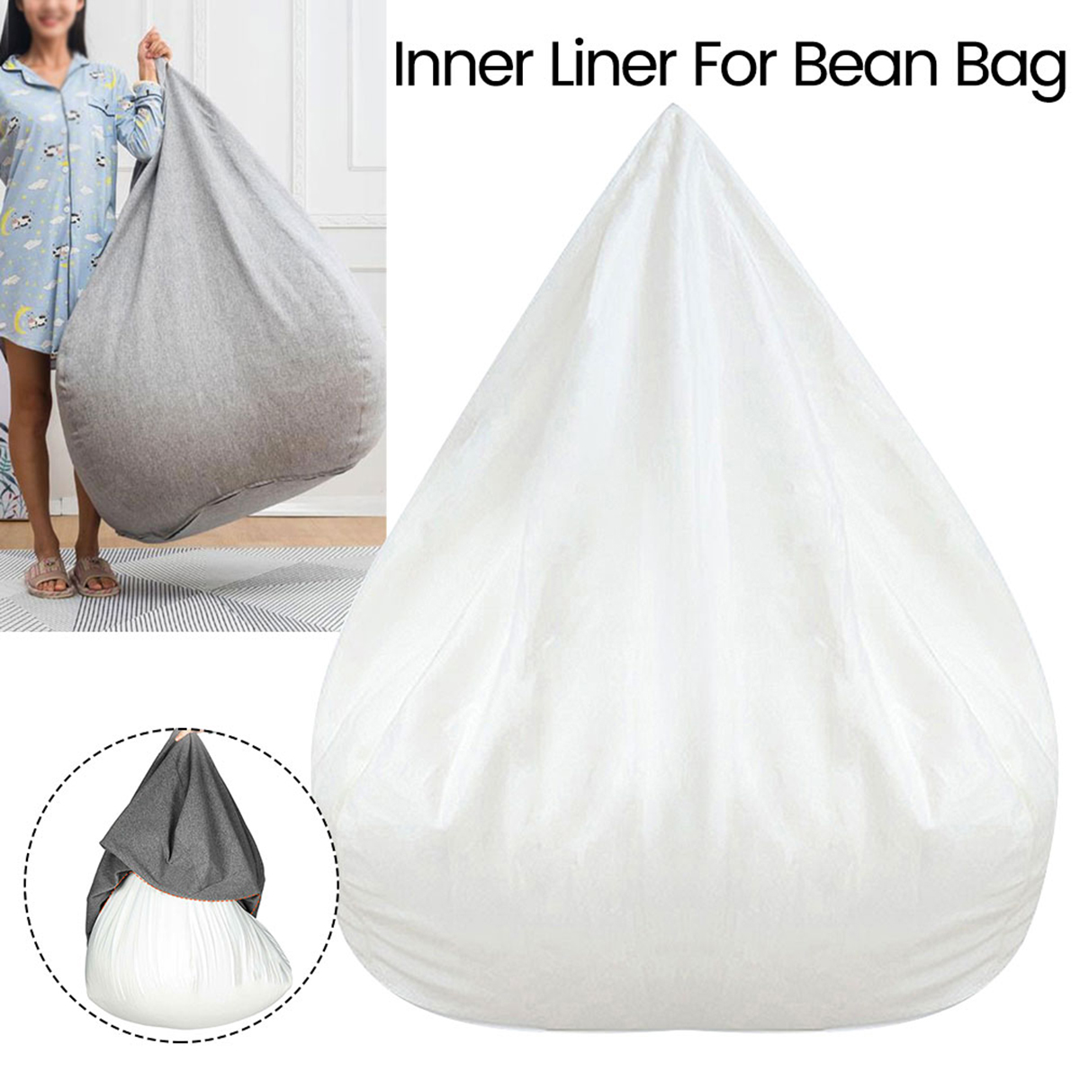 Floor Cushion Pouf - Penutup Sofa dapat dilepas Sofa malas