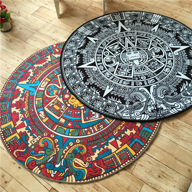 Karpet Bulat Kapten Akrilik Be - Home Textiles Rug ulasan dan harga