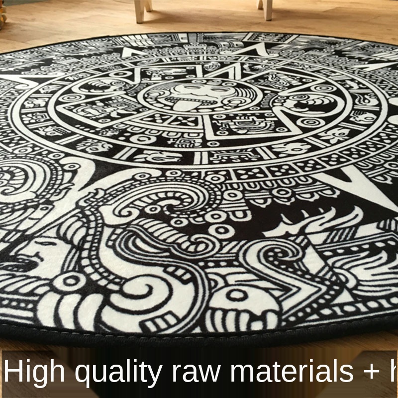 Karpet Bulat Kapten Akrilik Be - Home Textiles Rug ulasan dan harga