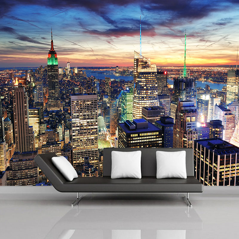 Foto Kustom 3D Mural Wallpaper - Home Textiles City ulasan dan harga