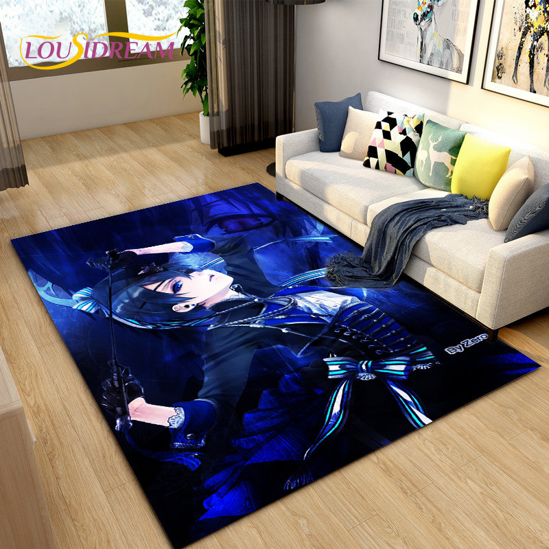 Black Butler Anime Area kartun - Home Textiles Rug ulasan dan harga