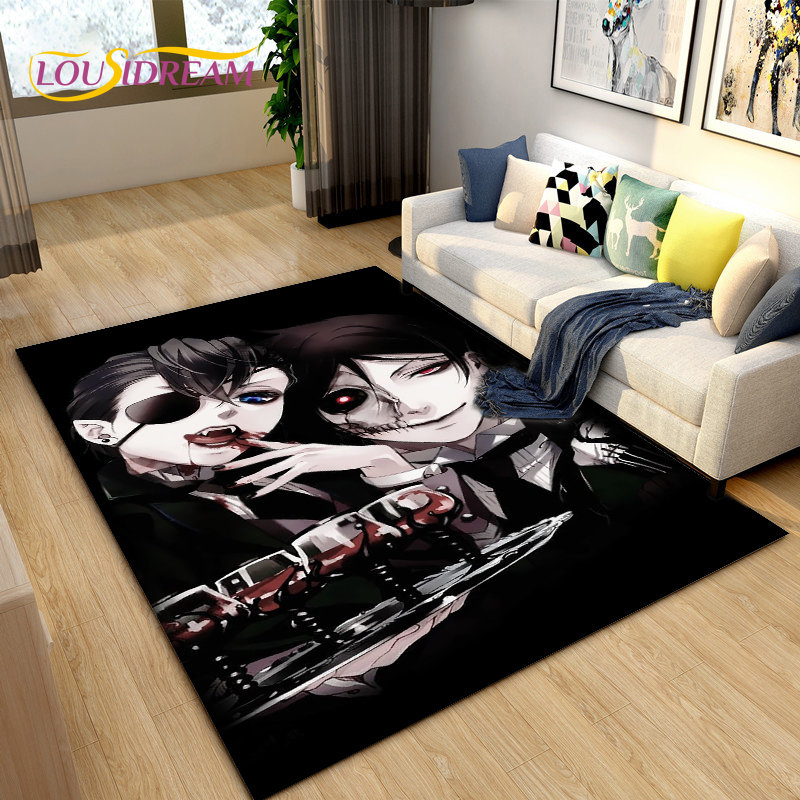Black Butler Anime Area kartun - Home Textiles Rug ulasan dan harga