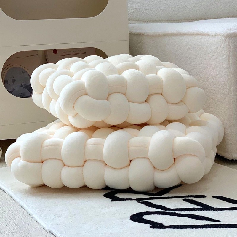 Benang Rajut Jumbo Tubular unt - Throw Blanket Chunky Knit ulasan dan harga