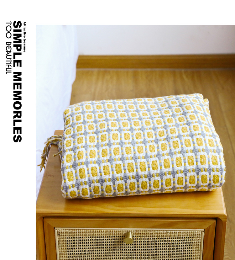 Selimut lempar rajut Nordik ku - Throw Blanket Chunky Knit ulasan dan harga