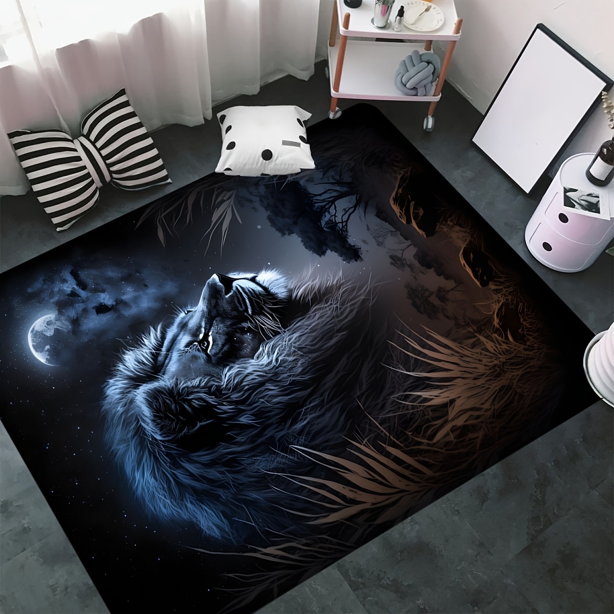 Karpet Lantai Singa Malam Berb - Home Textiles Rug ulasan dan harga