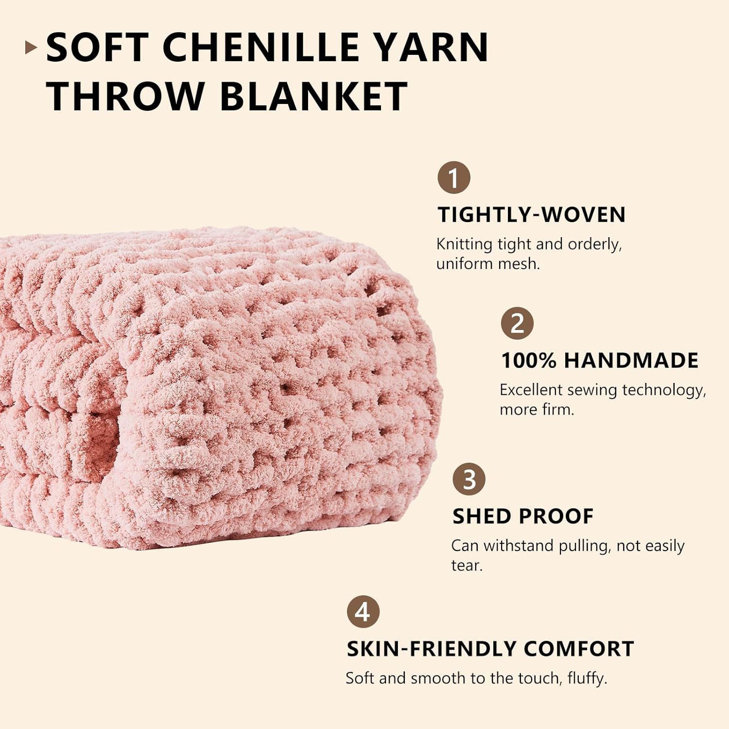 Selimut Rajut Chunky Selimut R - Throw Blanket Chunky Knit ulasan dan harga