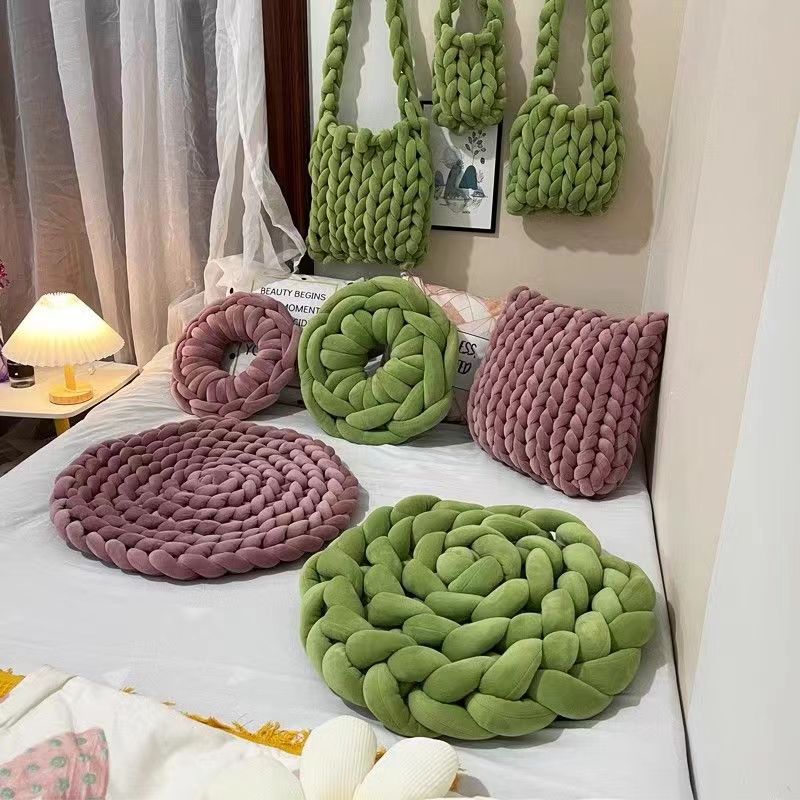 500G benang Chunky Beludru Sup - Throw Blanket Chunky Knit ulasan dan harga