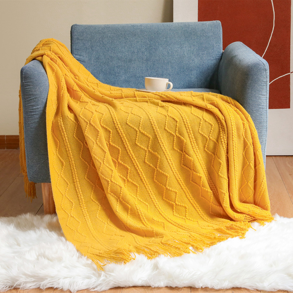 Selimut Rajut Diamond Knit den - Home Textiles City ulasan dan harga