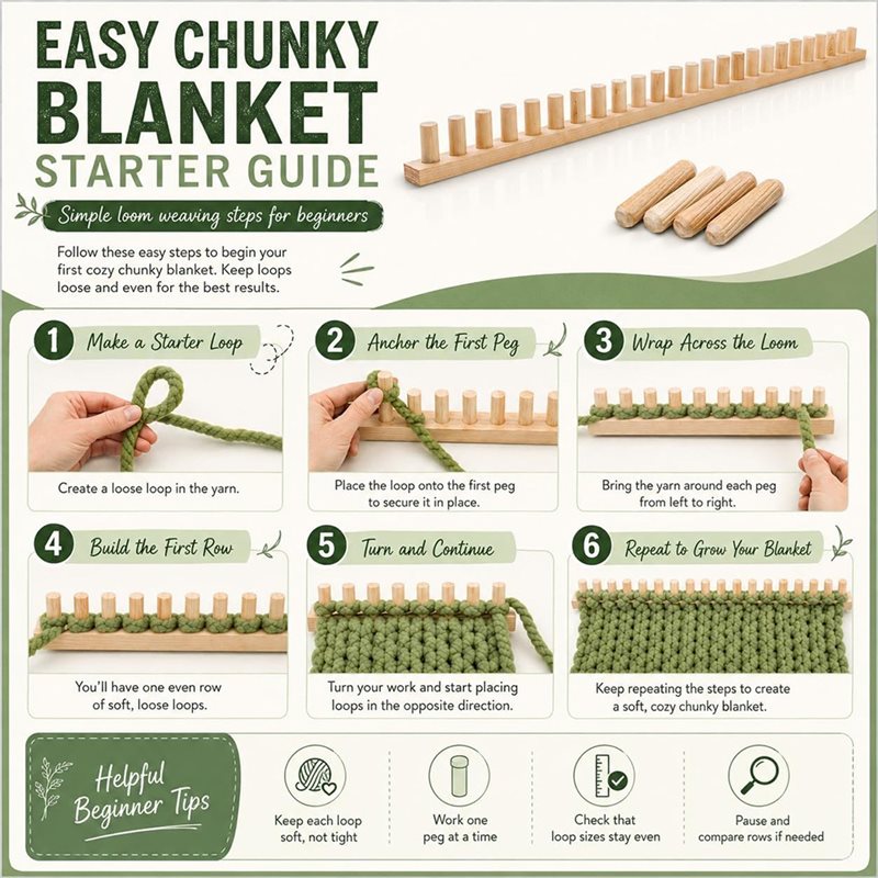Perlengkapan Alat Tenun Selimu - Throw Blanket Chunky Knit ulasan dan harga