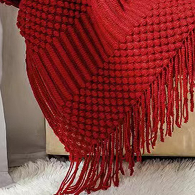 Selimut Rajut Tebal Gaya Boho  - Throw Blanket Chunky Knit ulasan dan harga