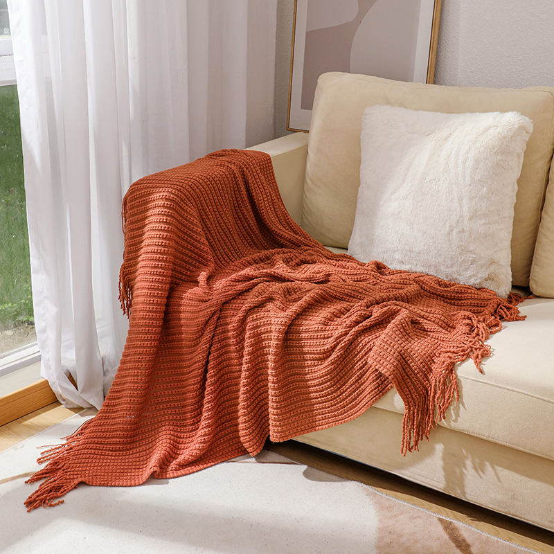 Selimut Penutup Nordik Kota Te - Throw Blanket Chunky Knit ulasan dan harga