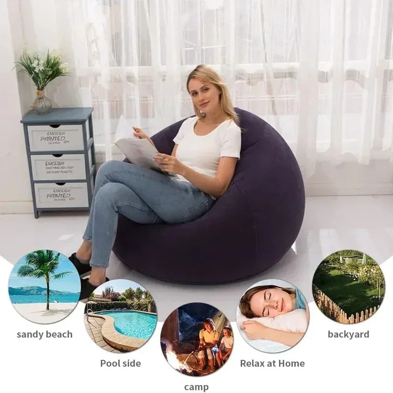 Sofa malas tiup besar dari bah - Floor Cushion Pouf ulasan dan harga