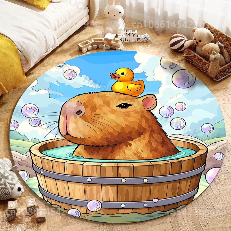 Capybara lucu gambar kartun ka - Home Textiles Rug ulasan dan harga