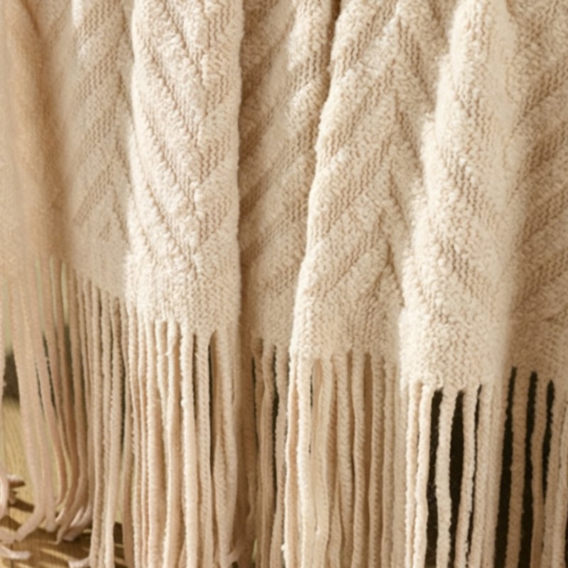 Selimut Rajut Tebal Mewah Warn - Throw Blanket Chunky Knit ulasan dan harga