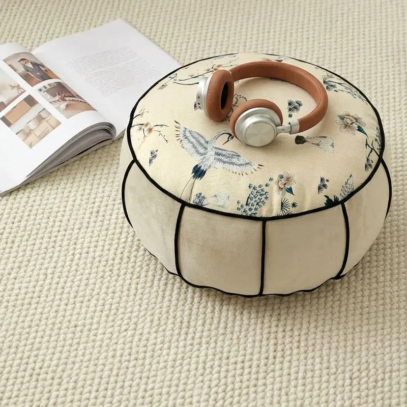 Pouf Lantai Gaya Cina Bulat, B - Floor Cushion Pouf ulasan dan harga