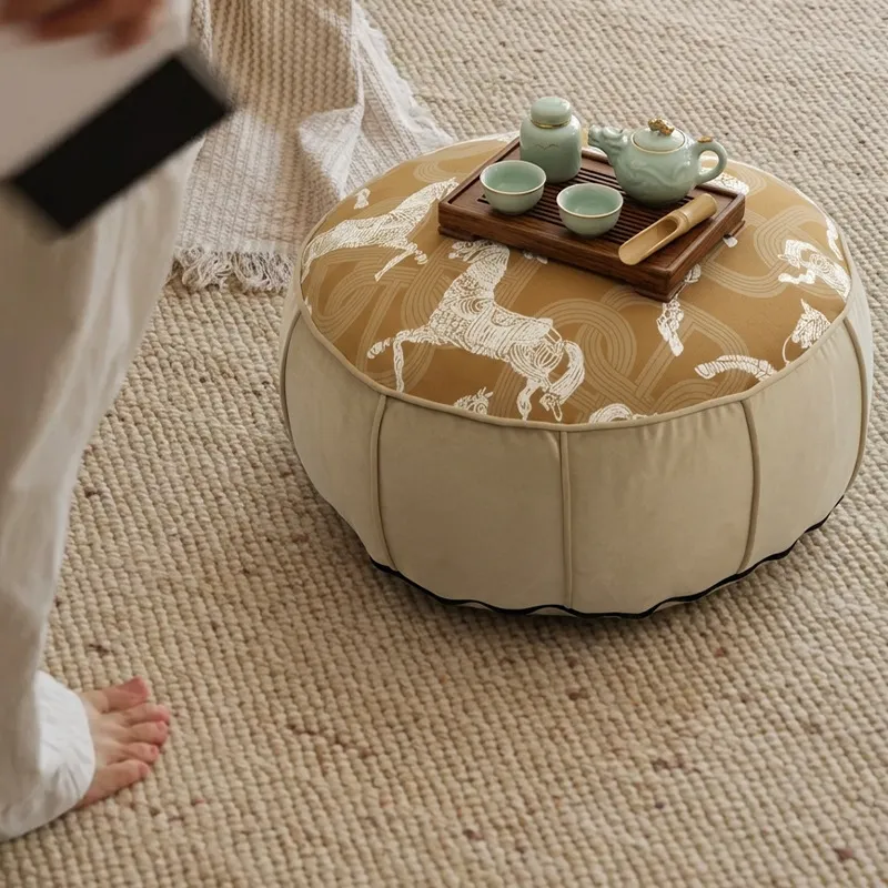 Pouf Lantai Gaya Cina Bulat, B - Floor Cushion Pouf ulasan dan harga