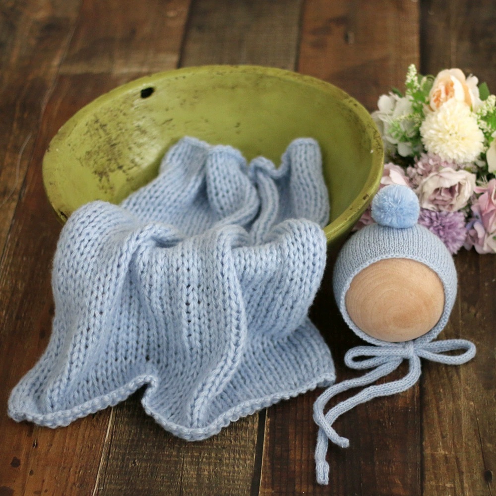 Selimut Bayi Rajut Mohair deng - Throw Blanket Chunky Knit ulasan dan harga